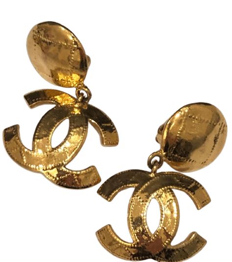 orange and gold button chanel earings|chanel earrings spelled out price.